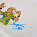 Christopher Lloyd Signed Animation Cel v.2