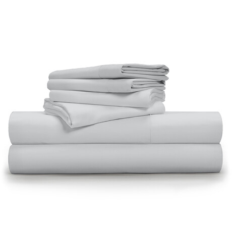 Luxe Soft & Smooth TENCEL™// 6-Piece Sheet Set // Light Gray (Full)