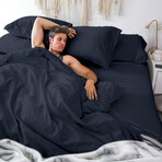 Luxe Soft & Smooth Tencel™ Duvet Cover Set // Dark Navy (King/Cal King)