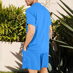 Button-Up + Shorts // 2-Piece Set // Sky Blue (M)