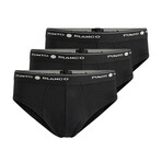 3-Pack Slip Basix // Black (S)