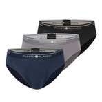 3-Pack Slip Basix // Navy + Gray + Black (S)