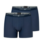 2-Pack Boxer Basix Microfiber // Navy (S)