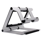Rmour Foldable Laptop Stand // Ridge Stand (Silver)
