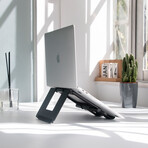 Rmour Foldable Laptop Stand // Ridge Stand (Silver)
