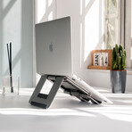 Rmour Foldable Laptop Stand // Ridge Stand (Silver)