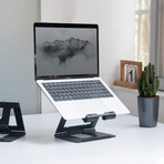 Rmour Foldable Laptop Stand // Ridge Stand (Silver)