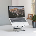 Rmour Foldable Laptop Stand // Ridge Stand (Silver)