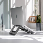 Rmour Foldable Laptop Stand // Ridge Stand (Silver)