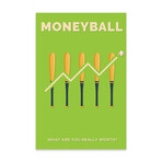 Moneyball Minimalist Poster Print on Acrylic Glass // Popate (16"W x 24"H x 0.25"D)