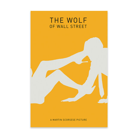 The Wolf Of Wall Street Minimalist Poster II Print on Acrylic Glass // Popate (16"W x 24"H x 0.25"D)