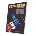 Seinfeld Alternative Minimalist Poster - The Handicap Spot Print on Acrylic Glass // Popate (16"W x 24"H x 0.25"D)