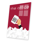 The Office Minimalist Poster Print on Acrylic Glass // Popate (16"W x 24"H x 0.25"D)