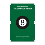 The Color Of Money Minimal Movie Poster Print on Acrylic Glass // Chungkong (16"W x 24"H x 0.25"D)