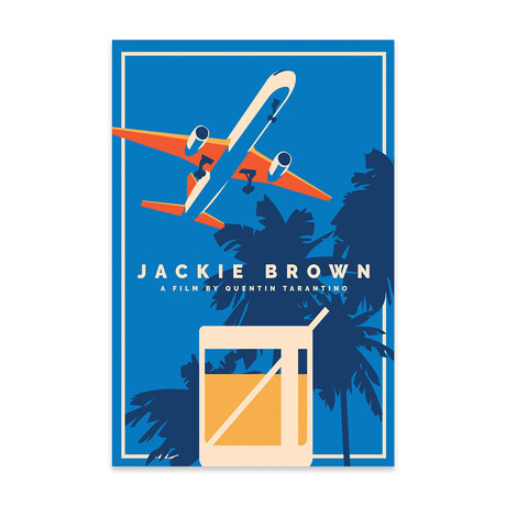 Jackie Brown Alternative Poster Print on Acrylic Glass // Popate (16"W x 24"H x 0.25"D)