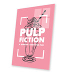 Pulp Fiction Vintage Poster Print on Acrylic Glass // Popate (16"W x 24"H x 0.25"D)