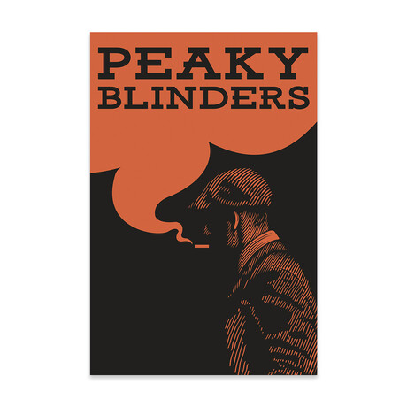Peaky Blinders Vintage Poster Print on Acrylic Glass // Popate (16"W x 24"H x 0.25"D)