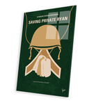 Saving Private Ryan Minimal Movie Poster Print on Acrylic Glass // Chungkong (16"W x 24"H x 0.25"D)