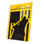 The Wolf Of Wall Street Minimal Movie Poster Print on Acrylic Glass // Chungkong (16"W x 24"H x 0.25"D)