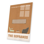 The Sopranos Minimalist Poster I Print on Acrylic Glass // Popate (16"W x 24"H x 0.25"D)