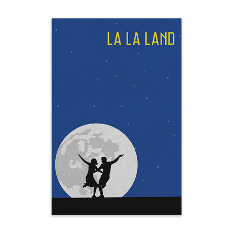 La La Land Minimalist Poster Print on Acrylic Glass // Popate (16"W x 24"H x 0.25"D)