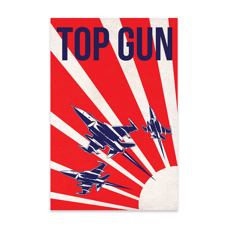 Top Gun Alternative Poster Print on Acrylic Glass // Popate (16"W x 24"H x 0.25"D)
