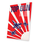 Top Gun Alternative Poster Print on Acrylic Glass // Popate (16"W x 24"H x 0.25"D)