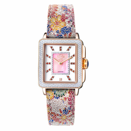 Gevril Ladies Padova Gemstone Floral Quartz // 12336F