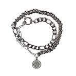 Wrap Chain Coin Bracelet