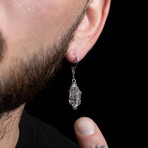 Single Caged Quartz Earring I