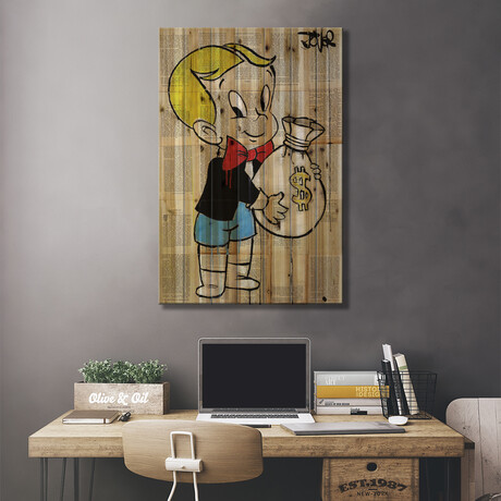 Little Rich Kid // Loui Jover (26"H x 18"W x 1.5"D)