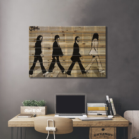 The Crossing Of Abbey Road // Loui Jover (18"H x 26"W x 1.5"D)