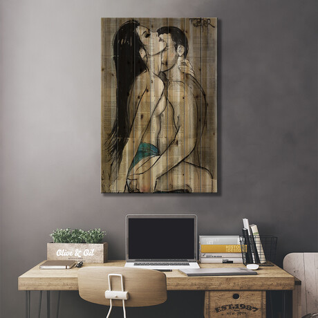 Denim Lovers // Loui Jover (26"H x 18"W x 1.5"D)