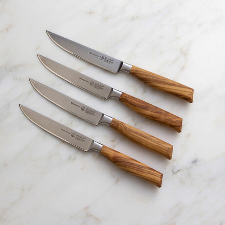 Oliva Elite Fine-Edge 4.5" Steak Knife // Set of 4