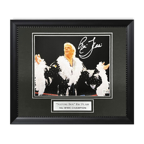 Ric Flair // Autographed Photograph + Framed // Ver 4