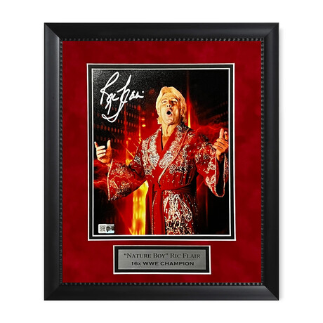 Ric Flair // Autographed Photograph + Framed // Ver 1