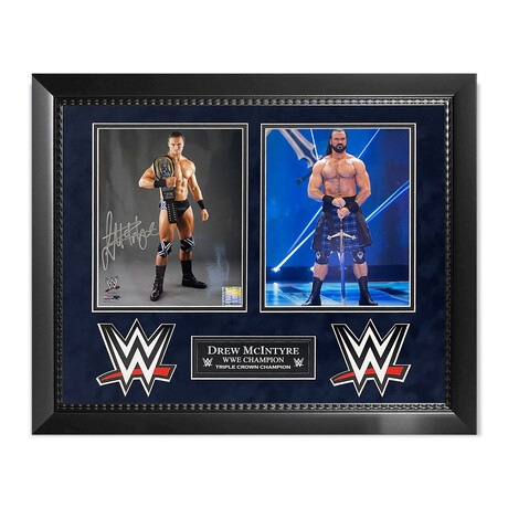 Drew McIntyre // Autographed Photo Collage + Framed