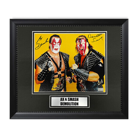 Ax & Smash // Demolition // Autographed Photograph + Framed