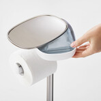EasyStore Plus Toilet Paper Stand + Flex Steel Toilet Brush