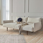 Frode Sofa Bed // Upholstery Arm (Boucle Off White)