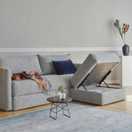 Tripi Sofa Bed (Melange Light Gray)