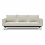 Cassius Quilt Sofa Bed // Chrome (Mixed Dance Natural)