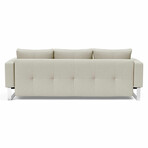 Cassius Quilt Sofa Bed // Chrome (Mixed Dance Natural)