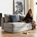 Osvald Sofa Bed (Melange Light Gray)