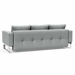 Cassius Quilt Sofa Bed // Chrome (Mixed Dance Natural)