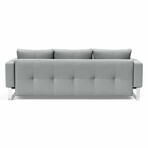 Cassius Quilt Sofa Bed // Chrome (Mixed Dance Natural)