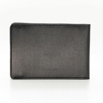 DUN SLIM // Wallet + Cardholder //  Black Clip (Matte Black Leather)