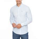Julianus Striped Cotton Shirt // Blue (XS)