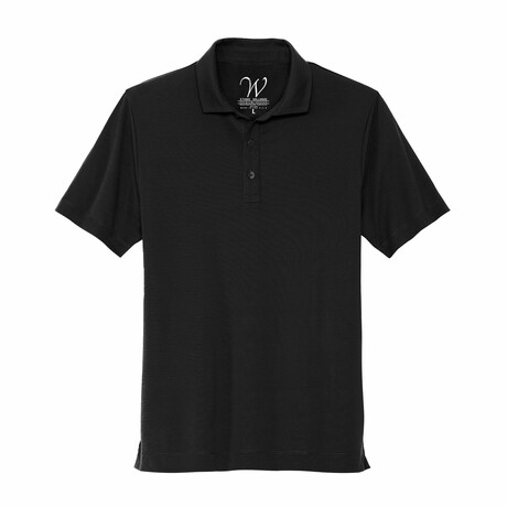 Stretch Jersey Polo // Black (S)