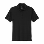 Stretch Jersey Polo // Black (L)